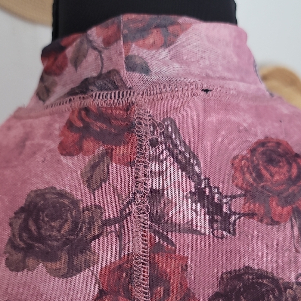 Forever 21 Long Sleeve Floral Dress in Mauve - Picture 10 of 13